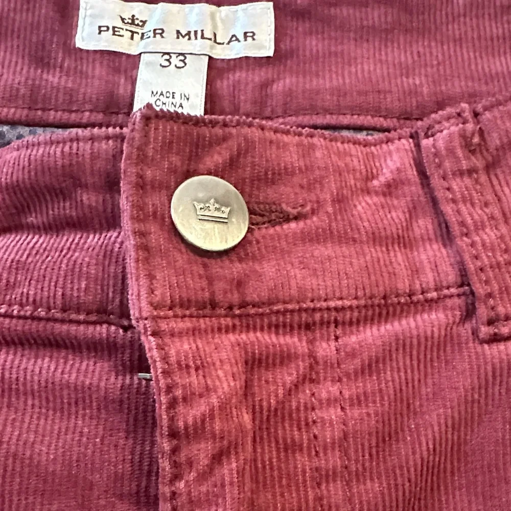 Peter Millar burgundy Straight-Leg Pants men’s size 33